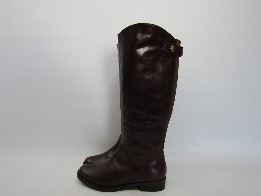 Steven By Steve Madden Womens Size 6.5 Brown Leather Zip Knee High Fashion Boots